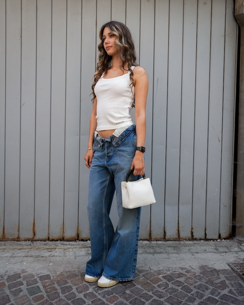 Asymmetric Tank Top Amish