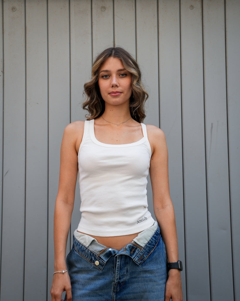 Asymmetric Tank Top Amish