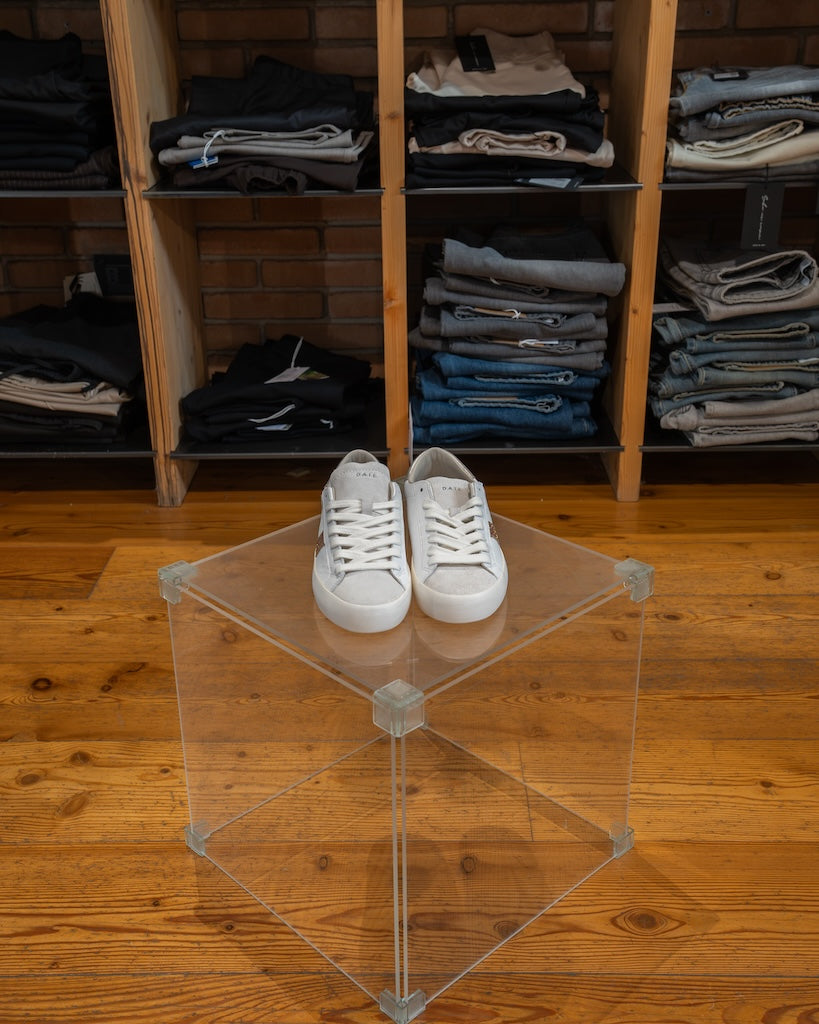 Date Hill Low Vintage Calf White Silver