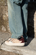 Stokton Python Glitter Bordeaux